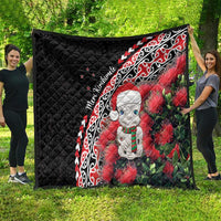 New Zealand Christmas Meri Kirihimete Quilt Santa Hei Tiki Pohutukawa LT01 - Polynesian Pride