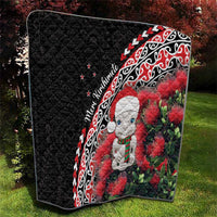 New Zealand Christmas Meri Kirihimete Quilt Santa Hei Tiki Pohutukawa LT01 - Polynesian Pride