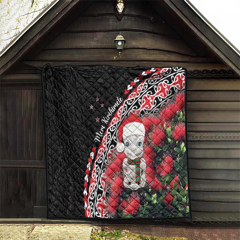 New Zealand Christmas Meri Kirihimete Quilt Santa Hei Tiki Pohutukawa LT01 - Polynesian Pride