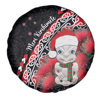 New Zealand Christmas Meri Kirihimete Spare Tire Cover Santa Hei Tiki Pohutukawa LT01 - Polynesian Pride