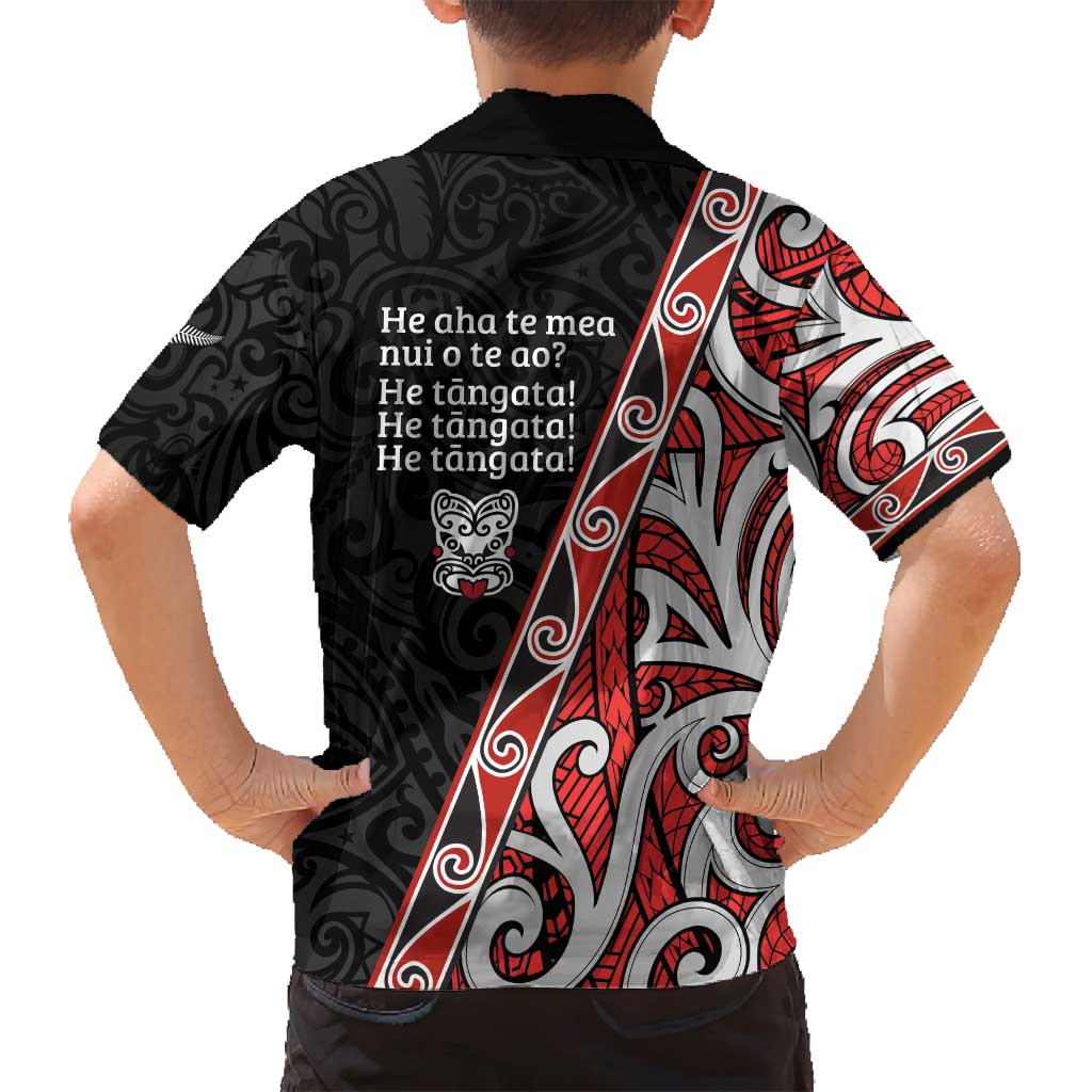 Aotearoa Toitu Te Tiriti Family Matching Off Shoulder Short Dress and Hawaiian Shirt Honour The Treaty New Zealand LT01 - Polynesian Pride