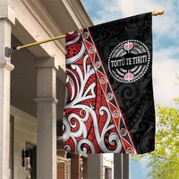 Aotearoa Toitu Te Tiriti Garden Flag Honour The Treaty New Zealand LT01 House Flag Black - Polynesian Pride