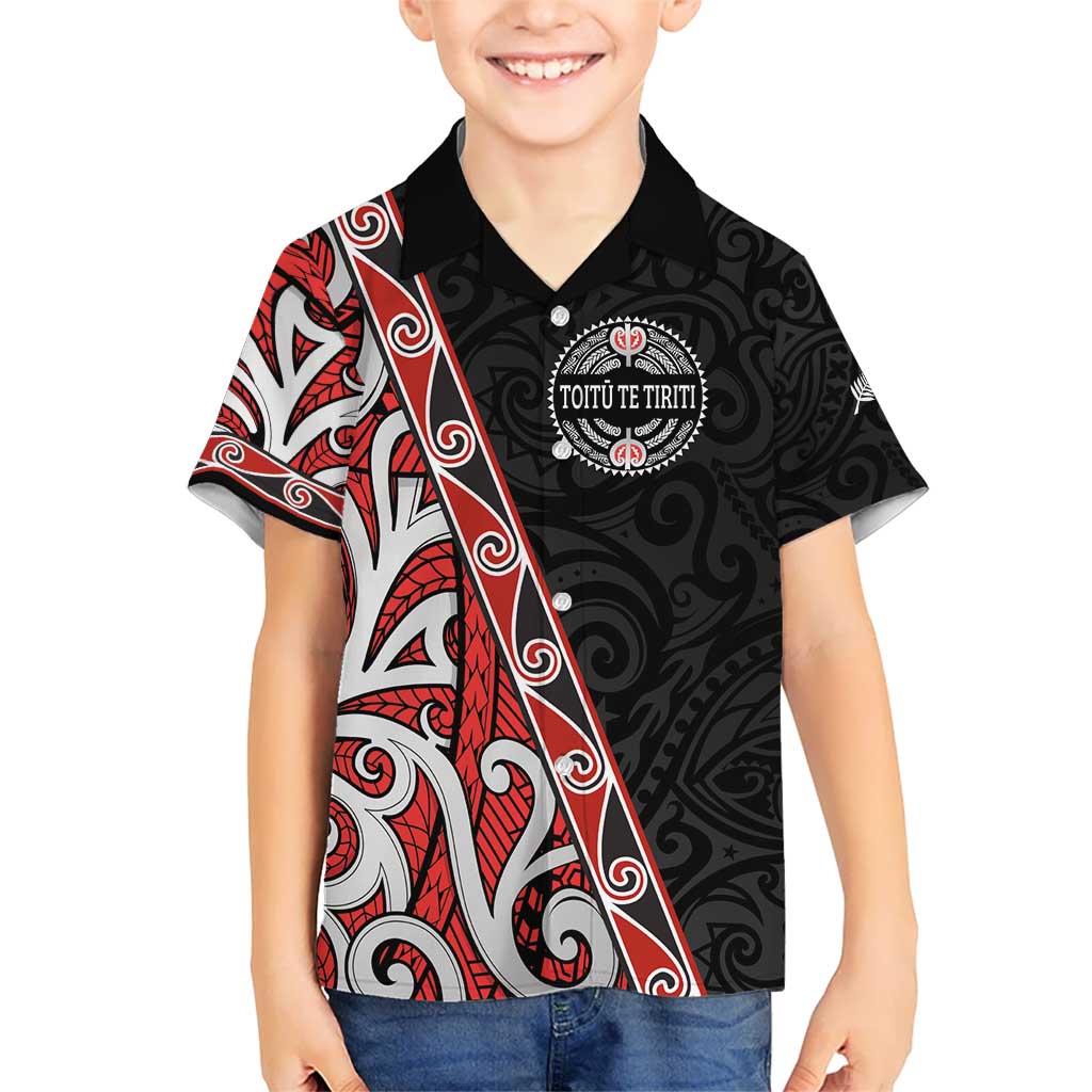 Aotearoa Toitu Te Tiriti Hawaiian Shirt Honour The Treaty New Zealand LT01 - Polynesian Pride