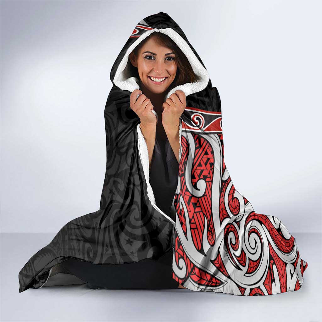 Aotearoa Toitu Te Tiriti Hooded Blanket Honour The Treaty New Zealand LT01 - Polynesian Pride