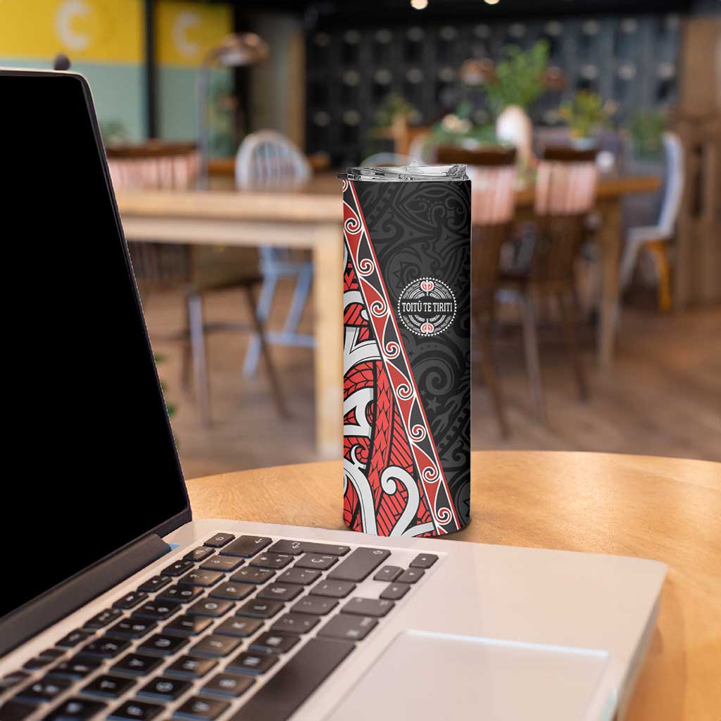 Aotearoa Toitu Te Tiriti Skinny Tumbler Honour The Treaty New Zealand LT01 - Polynesian Pride