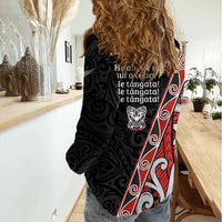 Aotearoa Toitu Te Tiriti Women Casual Shirt Honour The Treaty New Zealand LT01 - Polynesian Pride