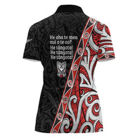 Aotearoa Toitu Te Tiriti Women Polo Shirt Honour The Treaty New Zealand LT01 - Polynesian Pride