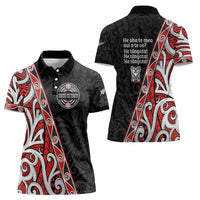 Aotearoa Toitu Te Tiriti Women Polo Shirt Honour The Treaty New Zealand LT01 - Polynesian Pride