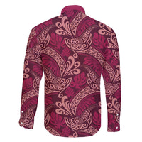 Sweet Pink Monstera Family Matching Tank Maxi Dress and Hawaiian Shirt Polynesian Tribal Pattern LT01 - Polynesian Pride