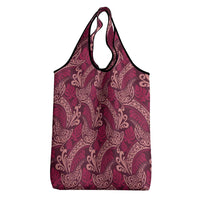 Sweet Pink Monstera Grocery Bag Polynesian Tribal Pattern LT01 - Polynesian Pride