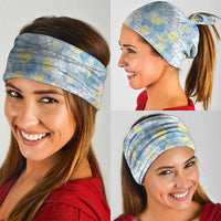 Anthurium Plumeria Lei Pastel Neck Gaiter Blue Hawaiian Splendid Palaka
