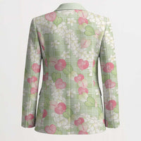 Anthurium Plumeria Lei Pastel Blazer Green Hawaiian Splendid Palaka
