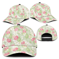 Anthurium Plumeria Lei Pastel Classic Cap Green Hawaiian Splendid Palaka