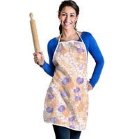 Anthurium Plumeria Lei Pastel Apron Orange Hawaiian Splendid Palaka