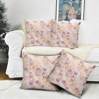 Anthurium Plumeria Lei Pastel Pillow Cover Orange Hawaiian Splendid Palaka