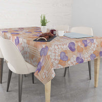 Anthurium Plumeria Lei Pastel Tablecloth Orange Hawaiian Splendid Palaka