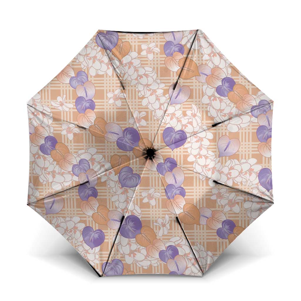 Anthurium Plumeria Lei Pastel Umbrella Orange Hawaiian Splendid Palaka