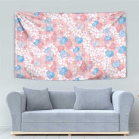 Anthurium Plumeria Lei Pastel Tapestry Pink Hawaiian Splendid Palaka