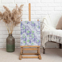 Anthurium Plumeria Lei Pastel Canvas Wall Art Purple Hawaiian Splendid Palaka