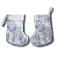 Anthurium Plumeria Lei Pastel Christmas Stocking Purple Hawaiian Splendid Palaka LT01 - Polynesian Pride