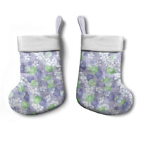 Anthurium Plumeria Lei Pastel Christmas Stocking Purple Hawaiian Splendid Palaka LT01 - Polynesian Pride