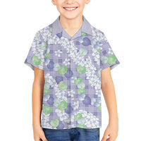 Anthurium Plumeria Lei Pastel Hawaiian Shirt Purple Hawaiian Splendid Palaka