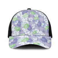 Anthurium Plumeria Lei Pastel Mesh Trucker Cap Purple Hawaiian Splendid Palaka