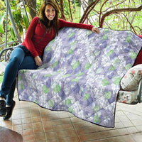 Anthurium Plumeria Lei Pastel Quilt Purple Hawaiian Splendid Palaka