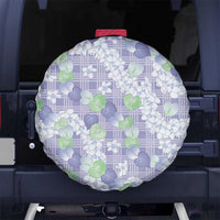 Anthurium Plumeria Lei Pastel Spare Tire Cover Purple Hawaiian Splendid Palaka