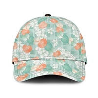 Anthurium Plumeria Lei Pastel Classic Cap Teal Hawaiian Splendid Palaka