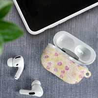 Anthurium Plumeria Lei Pastel AirPods Case Yellow Hawaiian Splendid Palaka
