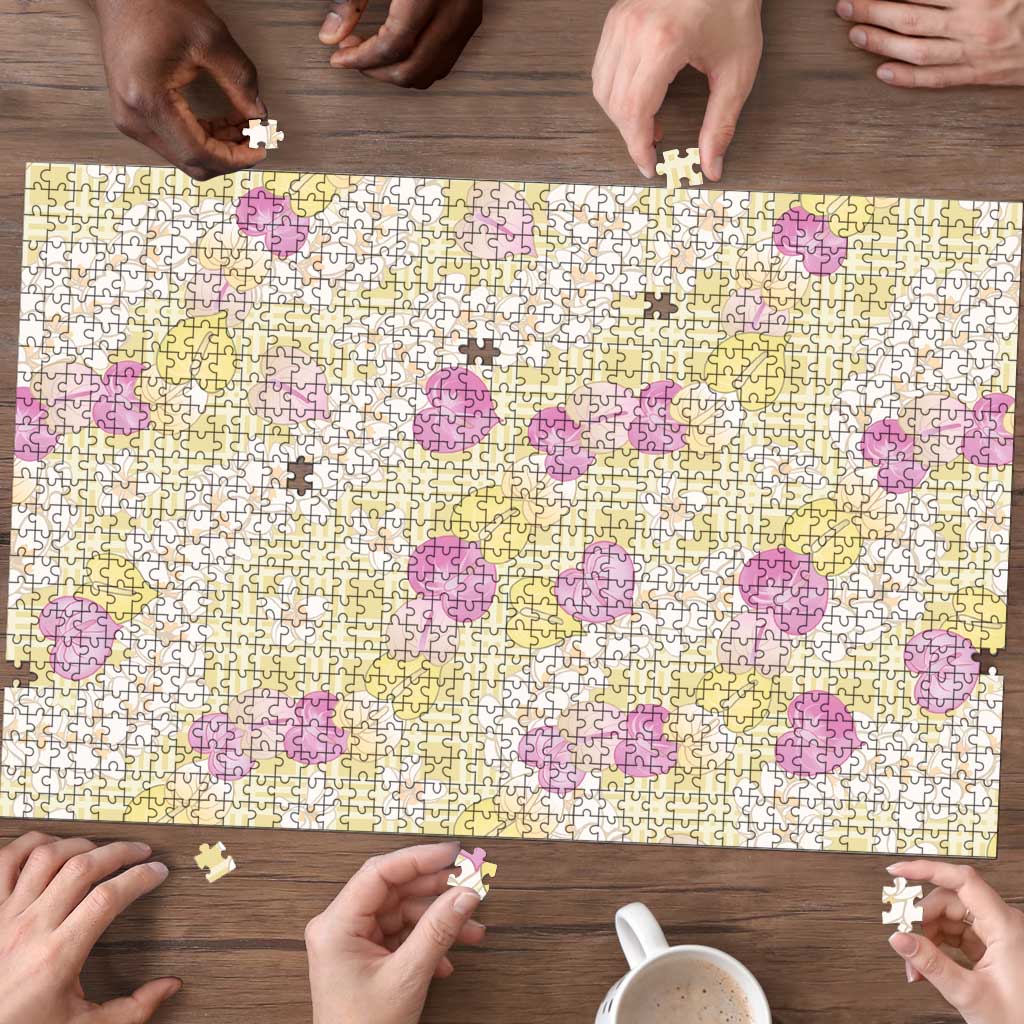 Anthurium Plumeria Lei Pastel Puzzle Yellow Hawaiian Splendid Palaka