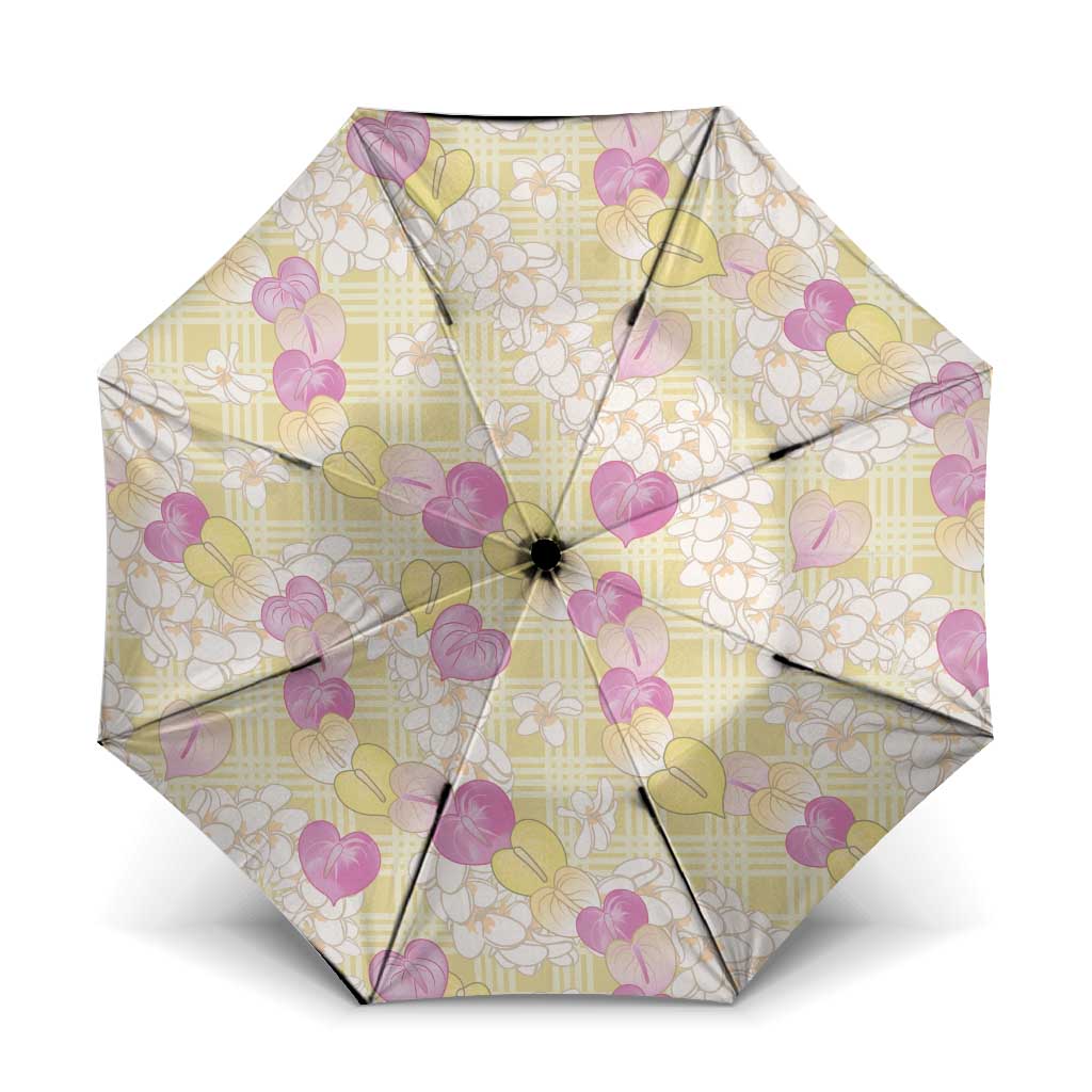 Anthurium Plumeria Lei Pastel Umbrella Yellow Hawaiian Splendid Palaka