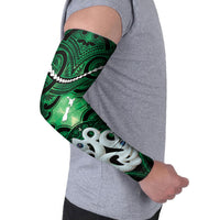 Personalised Maori Matariki Manaia Kakariki Arm Sleeves Maori Kowhaiwhai Pattern Galaxy