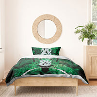 Maori Matariki Manaia Kakariki Bedding Set Maori Kowhaiwhai Pattern Galaxy
