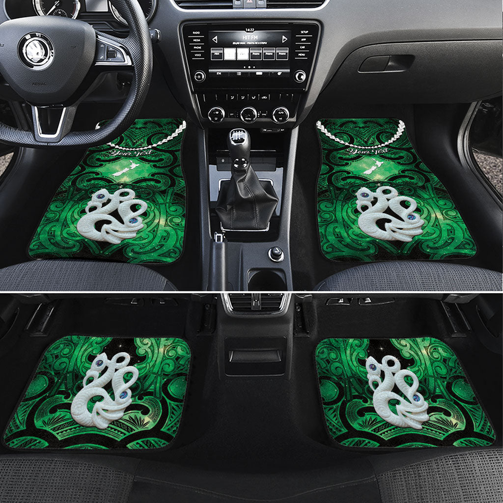 Personalised Maori Matariki Manaia Kakariki Car Mats Maori Kowhaiwhai Pattern Galaxy
