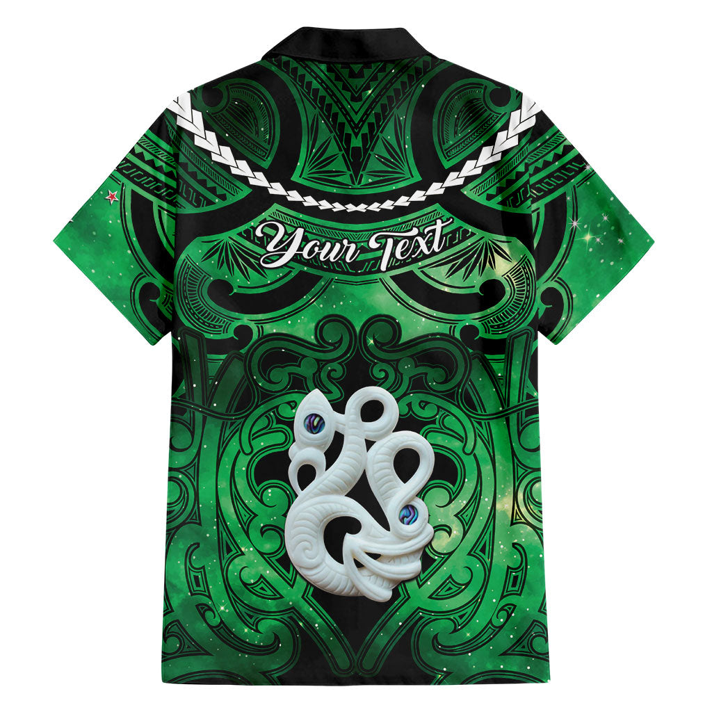 Personalised Maori Matariki Manaia Kakariki Family Matching Tank Maxi Dress and Hawaiian Shirt Maori Kowhaiwhai Pattern Galaxy LT01 - Polynesian Pride