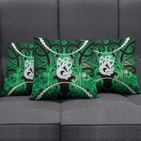 Maori Matariki Manaia Kakariki Pillow Cover Maori Kowhaiwhai Pattern Galaxy