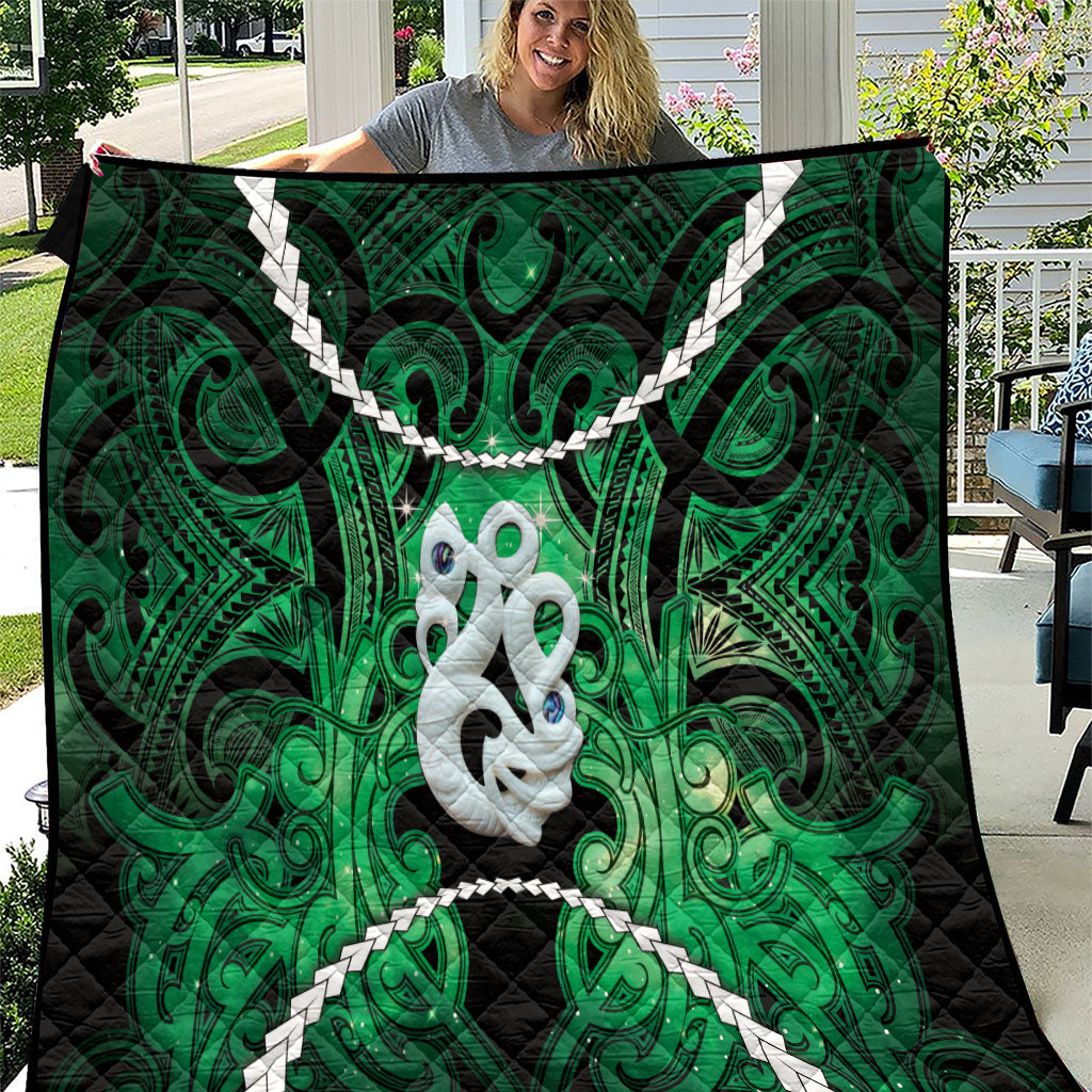 Maori Matariki Manaia Kakariki Quilt Maori Kowhaiwhai Pattern Galaxy