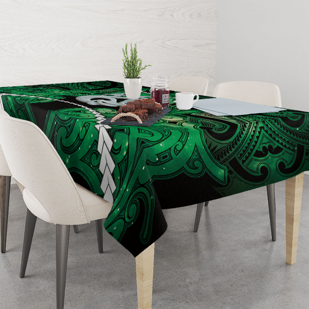 Maori Matariki Manaia Kakariki Tablecloth Maori Kowhaiwhai Pattern Galaxy