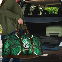 Maori Matariki Manaia Kakariki Travel Bag Maori Kowhaiwhai Pattern Galaxy