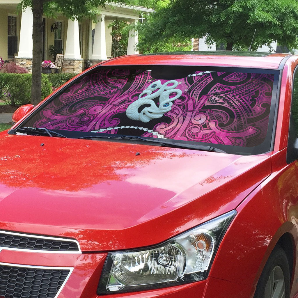 Maori Matariki Manaia Mawhero Auto Sun Shade Maori Kowhaiwhai Pattern Galaxy