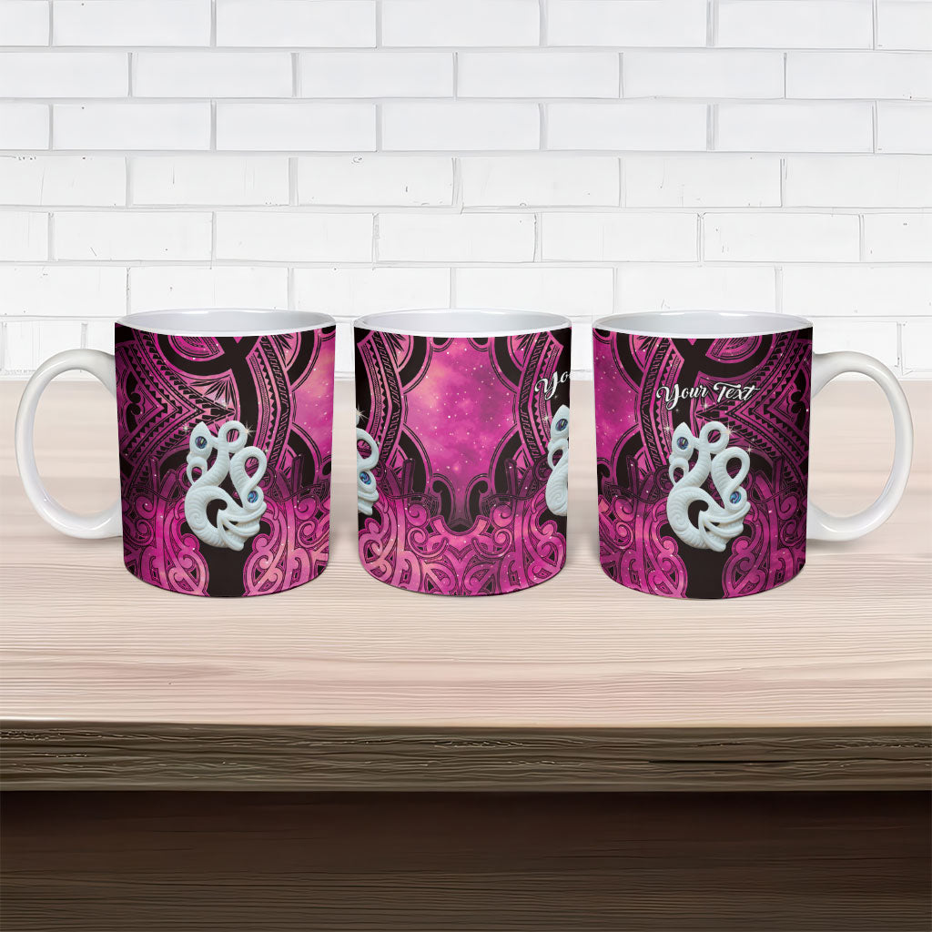 Personalised Maori Matariki Manaia Mawhero Ceramic Mug Maori Kowhaiwhai Pattern Galaxy