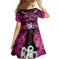 Personalised Maori Matariki Manaia Mawhero Family Matching Mermaid Dress and Hawaiian Shirt Maori Kowhaiwhai Pattern Galaxy LT01 - Polynesian Pride