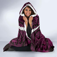Maori Matariki Manaia Mawhero Hooded Blanket Maori Kowhaiwhai Pattern Galaxy