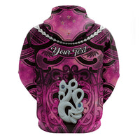 Personalised Maori Matariki Manaia Mawhero Hoodie Maori Kowhaiwhai Pattern Galaxy