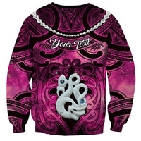Personalised Maori Matariki Manaia Mawhero Sweatshirt Maori Kowhaiwhai Pattern Galaxy