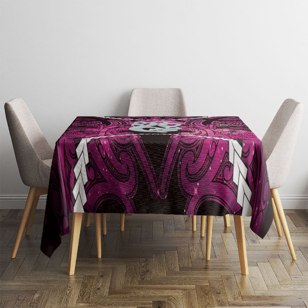 Maori Matariki Manaia Mawhero Tablecloth Maori Kowhaiwhai Pattern Galaxy