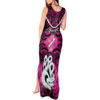 Personalised Maori Matariki Manaia Mawhero Tank Maxi Dress Maori Kowhaiwhai Pattern Galaxy
