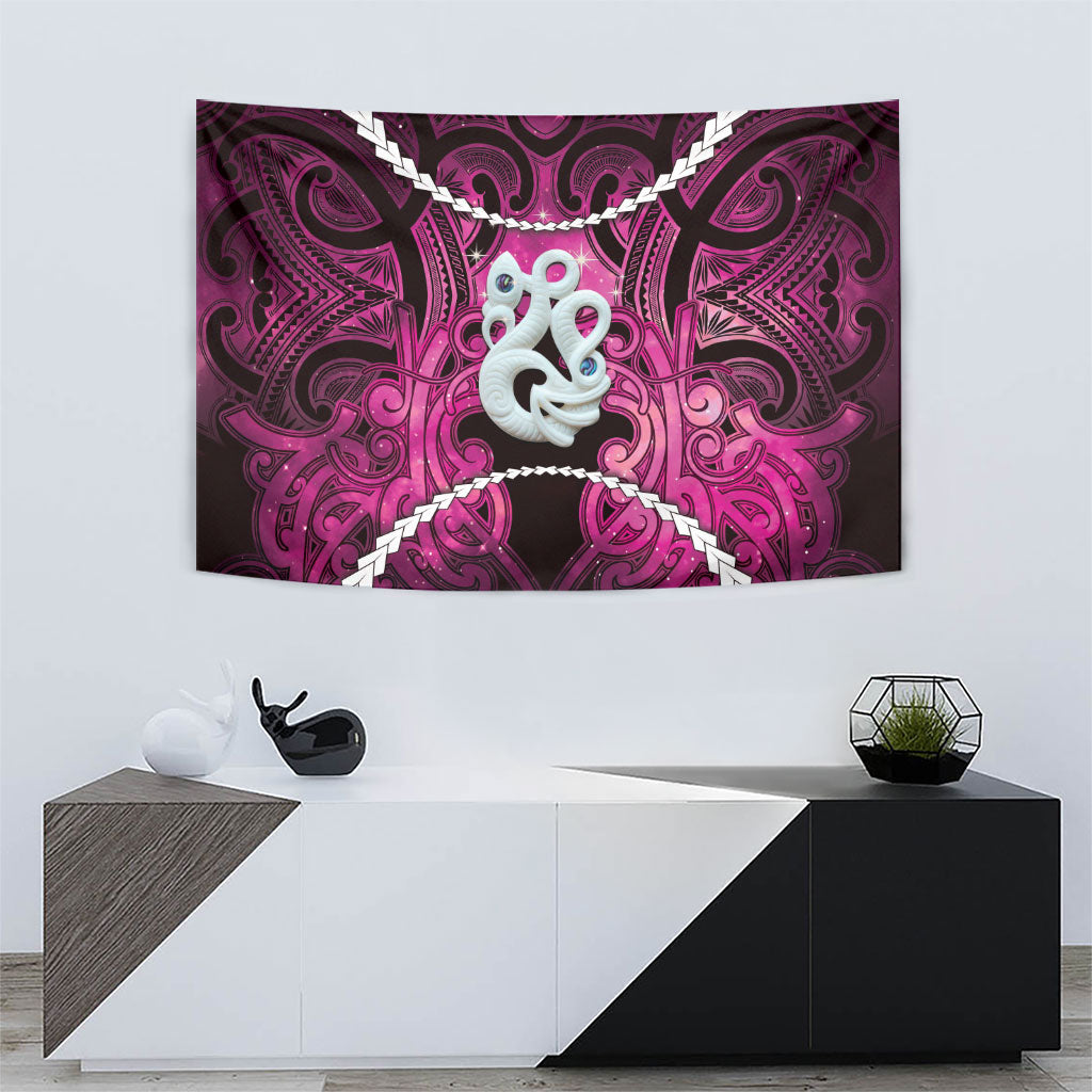 Maori Matariki Manaia Mawhero Tapestry Maori Kowhaiwhai Pattern Galaxy